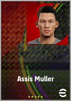 Assis Muller eFootball 2026 player card, 55 OVR CF