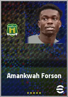 Amankwah Forson eFootball 2026 player card, 70 OVR AMF