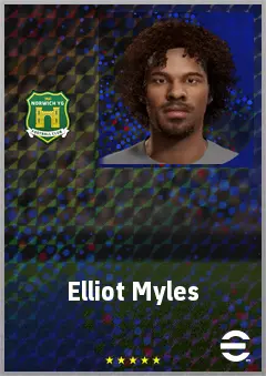 Elliot Myles eFootball 2026 player card, 62 OVR LMF