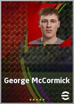 George McCormick eFootball 2026 player card, 61 OVR CB