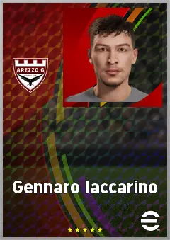 Gennaro Iaccarino eFootball 2026 player card, 68 OVR CMF