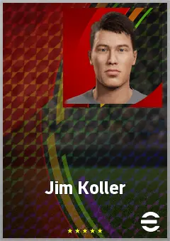 Jim Koller eFootball 2026 player card, 60 OVR AMF