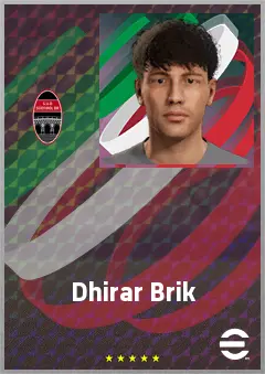 Dhirar Brik eFootball 2026 player card, 61 OVR CMF