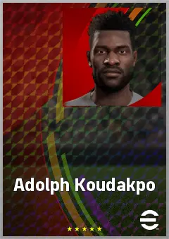 Adolph Koudakpo eFootball 2026 player card, 66 OVR CF