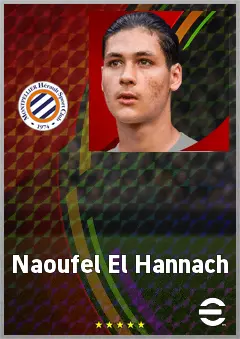 Naoufel El Hannach eFootball 2026 player card, 64 OVR CB