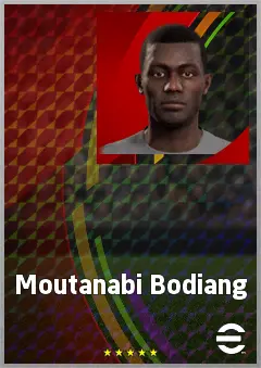 Moutanabi Bodiang eFootball 2026 player card, 63 OVR RB
