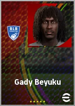 Gady Beyuku eFootball 2026 player card, 66 OVR RB