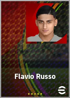 Flavio Russo eFootball 2026 player card, 66 OVR CF