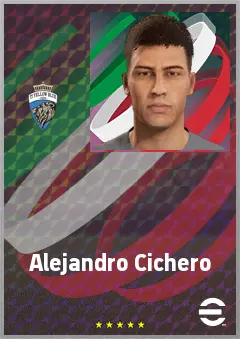 Alejandro Cichero eFootball 2026 player card, 65 OVR CF