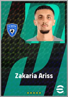 Zakaria Ariss eFootball 2026 player card, 69 OVR LB