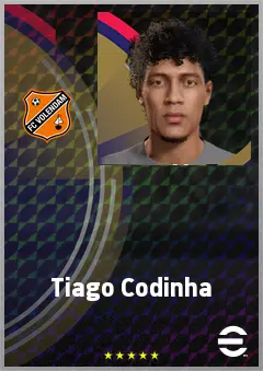 Tiago Codinha eFootball 2026 player card, 62 OVR CMF