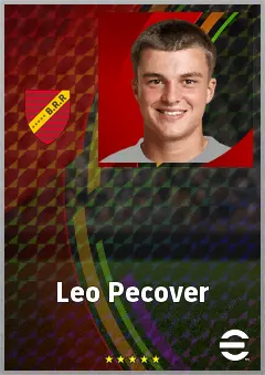 Leo Pecover eFootball 2026 player card, 60 OVR LWF