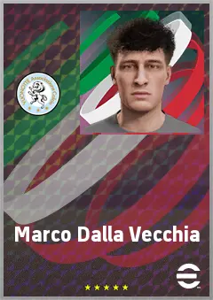 Marco Dalla Vecchia eFootball 2026 player card, 62 OVR CMF