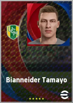 Bianneider Tamayo eFootball 2026 player card, 66 OVR CB
