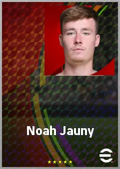 Noah Jauny eFootball 2026 player card, 63 OVR GK