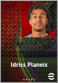 Idriss Planeix eFootball 2026 player card, 62 OVR CB