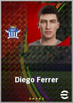 Diego Ferrer eFootball 2026 player card, 65 OVR GK