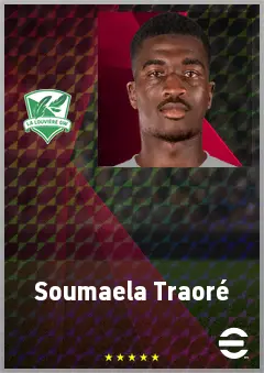 Soumaela Traoré eFootball 2026 player card, 62 OVR CB
