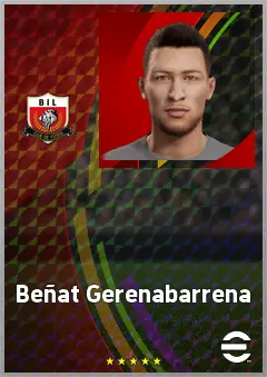 Beñat Gerenabarrena eFootball 2026 player card, 69 OVR CMF
