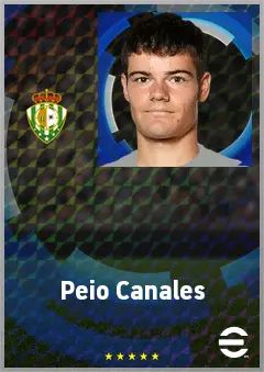 Peio Canales eFootball 2026 player card, 71 OVR AMF