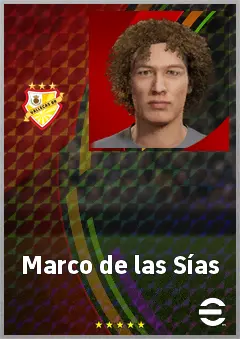Marco de las Sías eFootball 2026 player card, 63 OVR RB