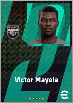 Victor Mayela eFootball 2026 player card, 65 OVR CB