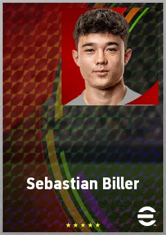 Sebastian Biller eFootball 2026 player card, 63 OVR LWF