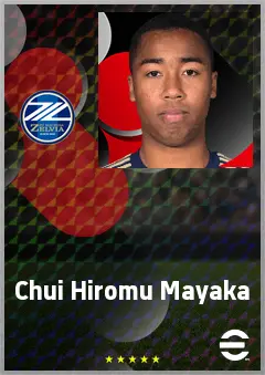 Mayaka Chui Hiromu eFootball 2026 player card, 57 OVR DMF