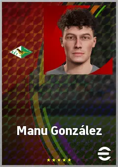 Manu González eFootball 2026 player card, 64 OVR GK