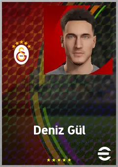 Deniz Gül eFootball 2026 player card, 71 OVR CF