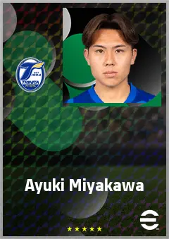 Miyakawa Ayuki eFootball 2026 player card, 62 OVR CB