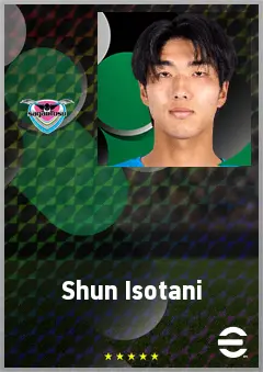 Isotani Shun eFootball 2026 player card, 64 OVR CB