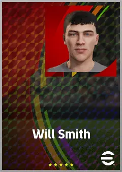 Will Smith eFootball 2026 player card, 60 OVR CMF