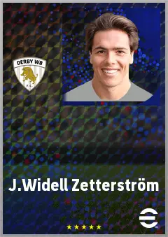 J.Widell Zetterström eFootball 2026 player card, 71 OVR GK
