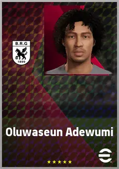 Oluwaseun Adewumi eFootball 2026 player card, 68 OVR SS