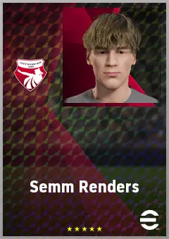 Semm Renders eFootball 2026 player card, 62 OVR CB