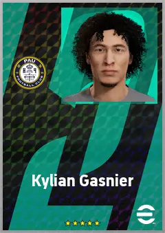 Kylian Gasnier eFootball 2026 player card, 64 OVR AMF