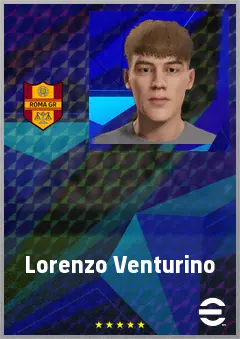 Lorenzo Venturino eFootball 2026 player card, 68 OVR LWF