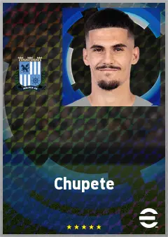 Chupete eFootball 2026 player card, 71 OVR CF