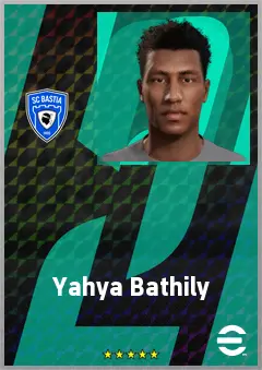 Yahya Bathily eFootball 2026 player card, 61 OVR CMF