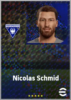 Nicolas Schmid eFootball 2026 player card, 71 OVR GK