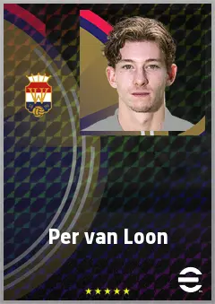 Per van Loon eFootball 2026 player card, 63 OVR CMF