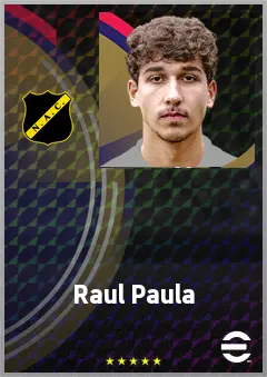 Raul Paula eFootball 2026 player card, 63 OVR AMF