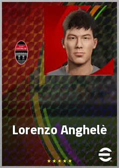Lorenzo Anghelè eFootball 2026 player card, 66 OVR CF