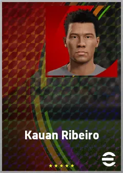 Kauan Ribeiro eFootball 2026 player card, 60 OVR CF