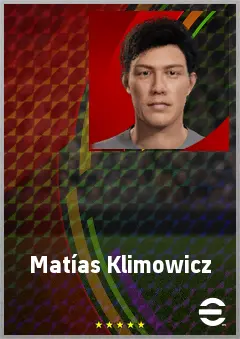 Matías Klimowicz eFootball 2026 player card, 63 OVR CF