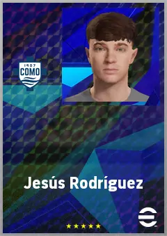 Jesús Rodríguez eFootball 2026 player card, 71 OVR LWF