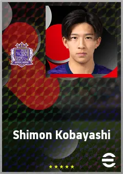 Kobayashi Shimon eFootball 2026 player card, 61 OVR AMF