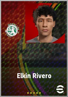 Elkin Rivero eFootball 2026 player card, 67 OVR DMF