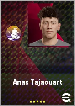 Anas Tajaouart eFootball 2026 player card, 64 OVR DMF